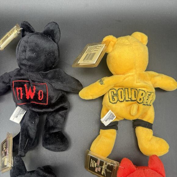 Vintage Y2K WCW NWO Wrestling Nitro Bears Lot Of 6 Sting Goldberg Nash & More - Picture 8 of 10